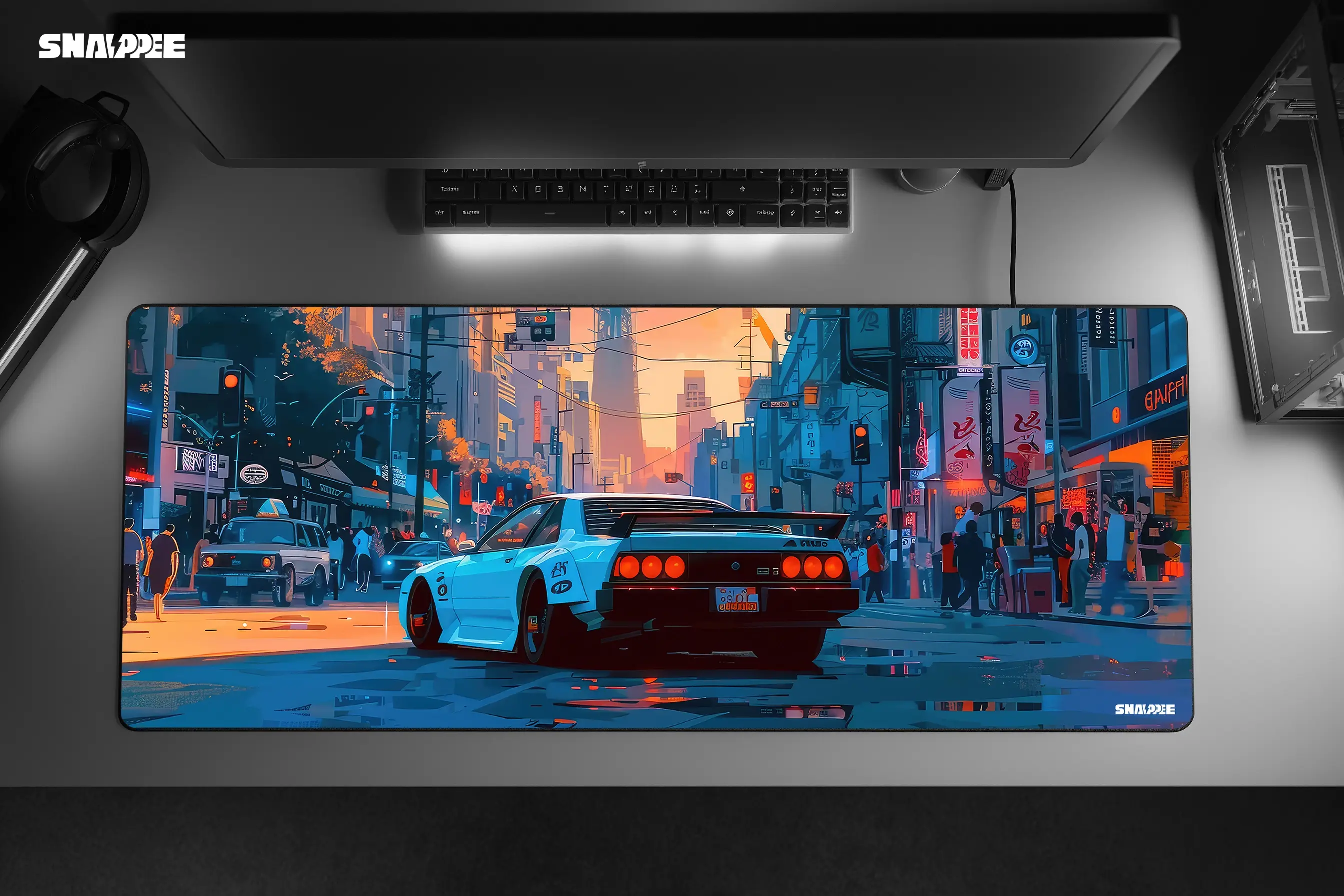 Neon Streets – Premium Gaming Mousepad
