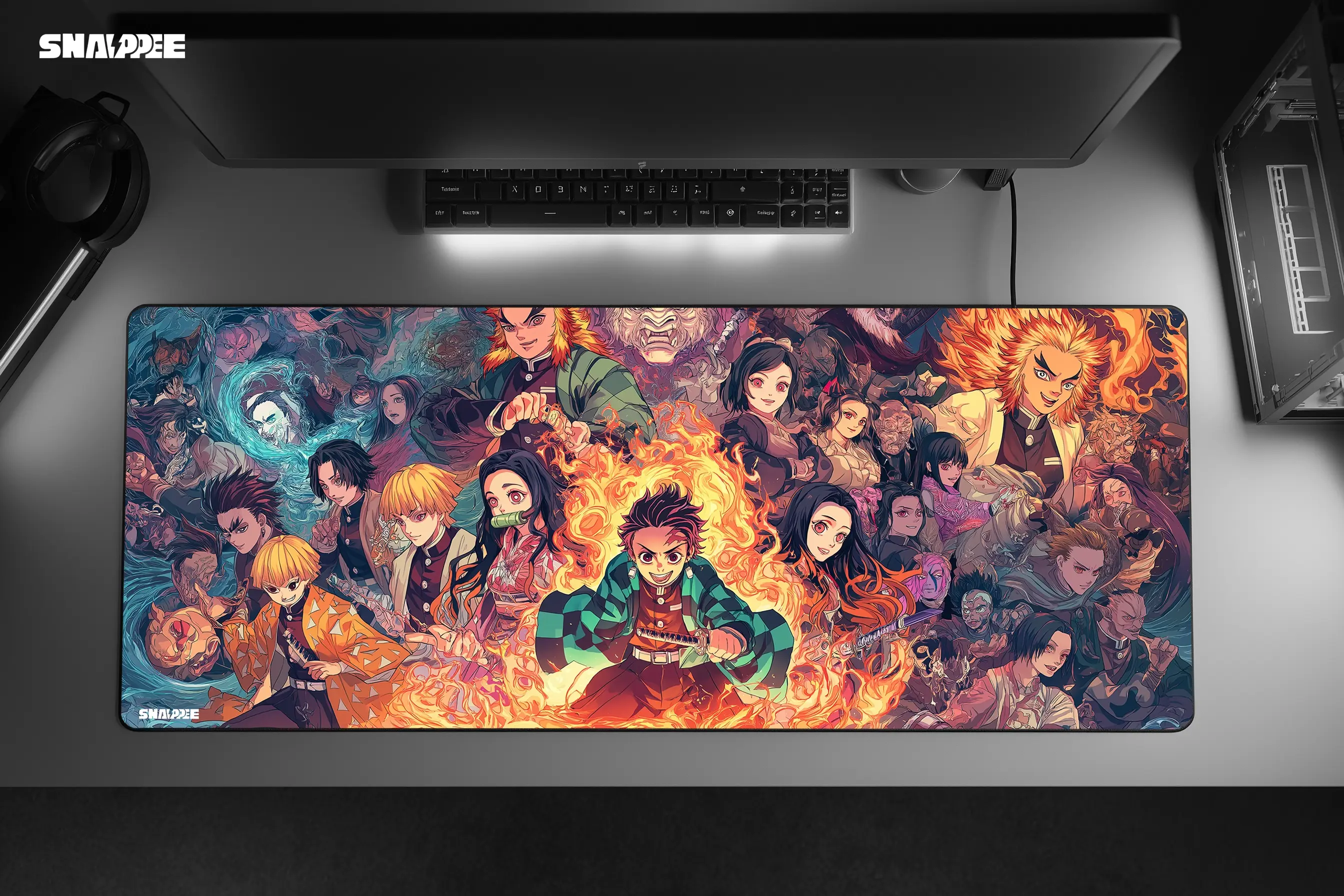 Demon Slayer: Flame of Heroes – Premium Gaming Mousepad