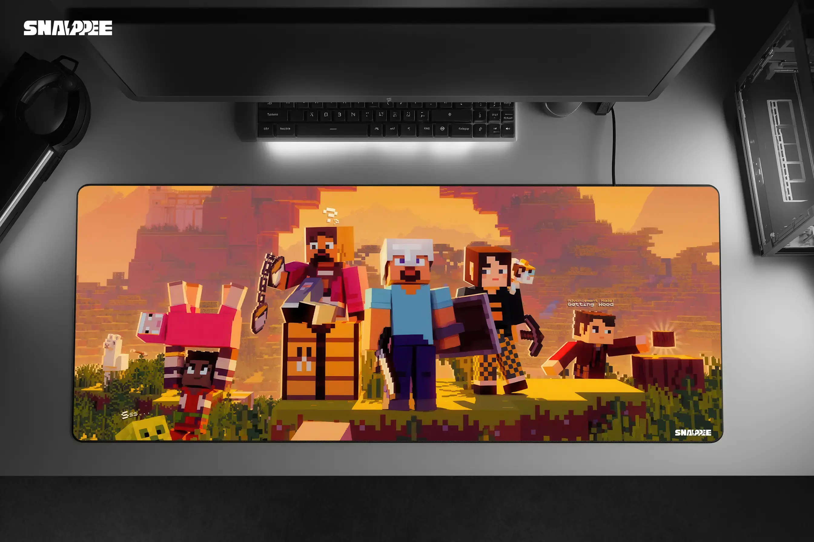 Minecraft Block World – Premium Gaming Mousepad