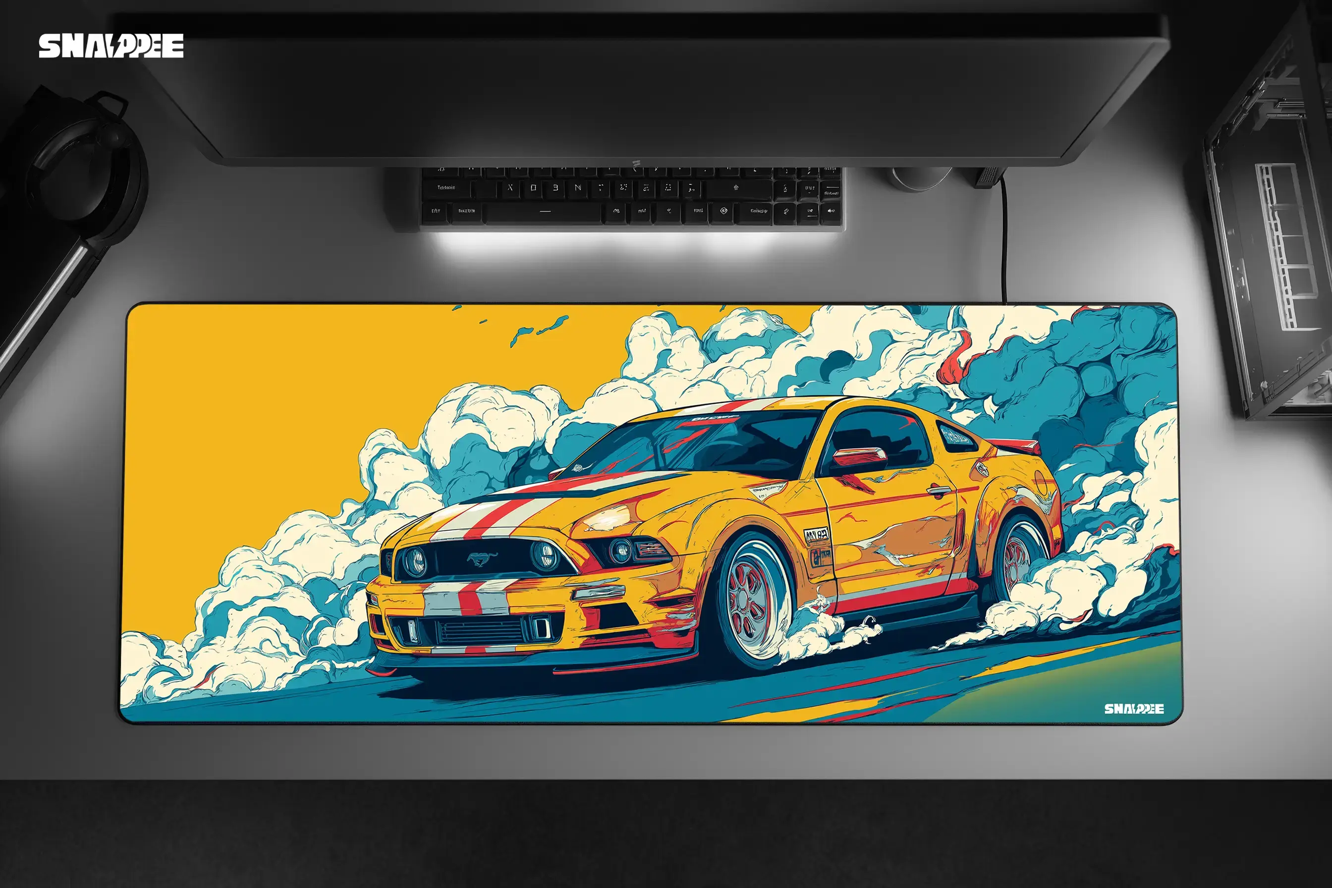 Shelby GT500 Drift Legend Mousepad – Yellow Edition