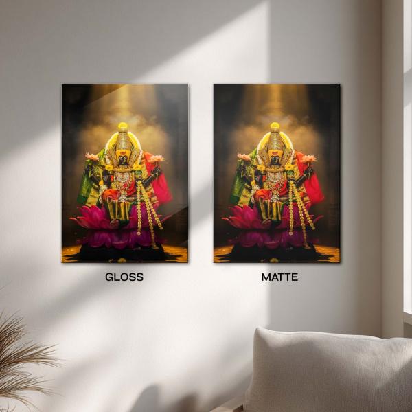 Maa Ambabai Mahalakshmi: The Eternal Queen of Prosperity & Power | Sacred Metal Poster