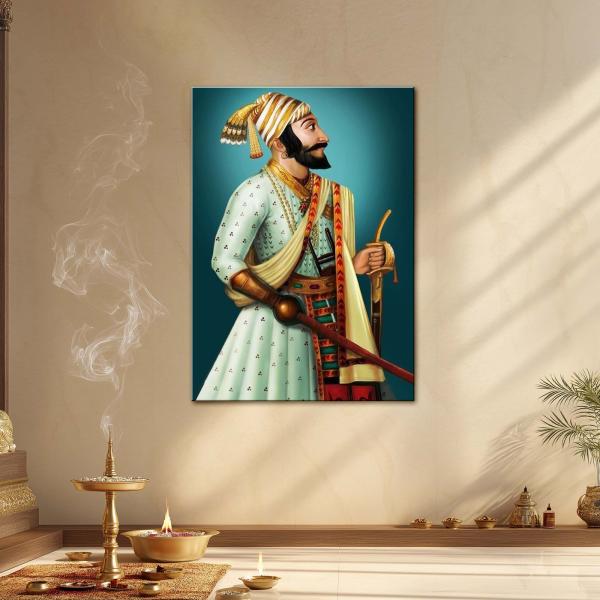 Chhatrapati Shivaji Maharaj: The Lion-Hearted Sovereign of Swarajya | Divine Heroic Metal Poster