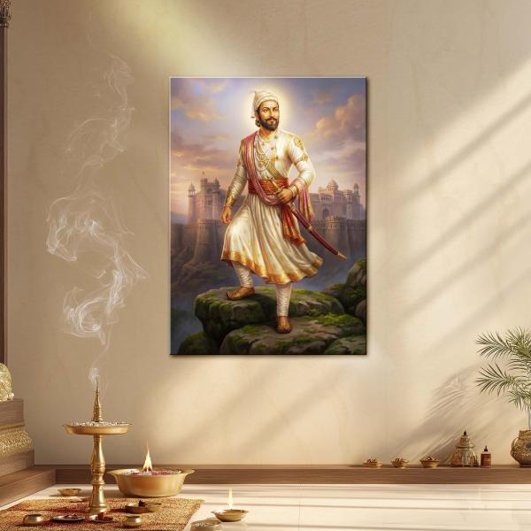 Chhatrapati Shivaji Maharaj: Eternal Flame of Swarajya Metal Poster