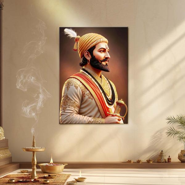 Chhatrapati Warrior King: Icon of Valor & Dharma Metal Poster