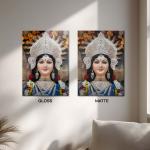 Durga Mata: Divine Shakti & Eternal Protection Metal Poster