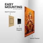 Ganesha: The Golden Lord of Prosperity & New Beginnings Metal Poster
