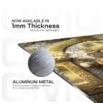 Shree Mahaganapati: The Golden Remover of Obstacles Metal Poster