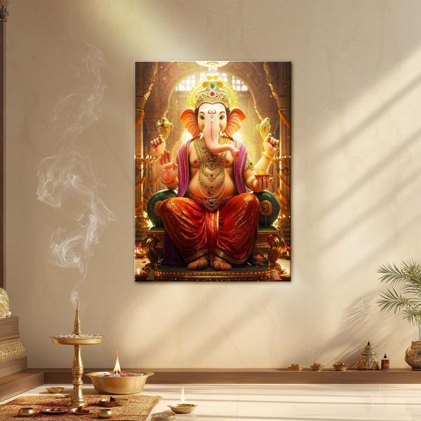 Lord Ganesha: Royal Abundance in Golden Temple Edition