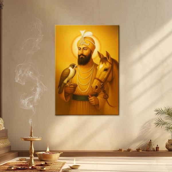 Sri Guru Gobind Singh Ji: Sovereign of Courage, Compassion & Divine Sovereignty | Eternal Khalsa Metal Poster