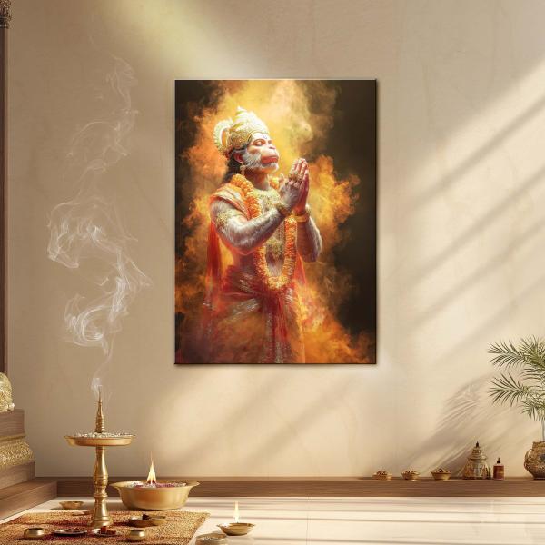 Hanuman: The Sacred Fire of Devotion Metal Poster