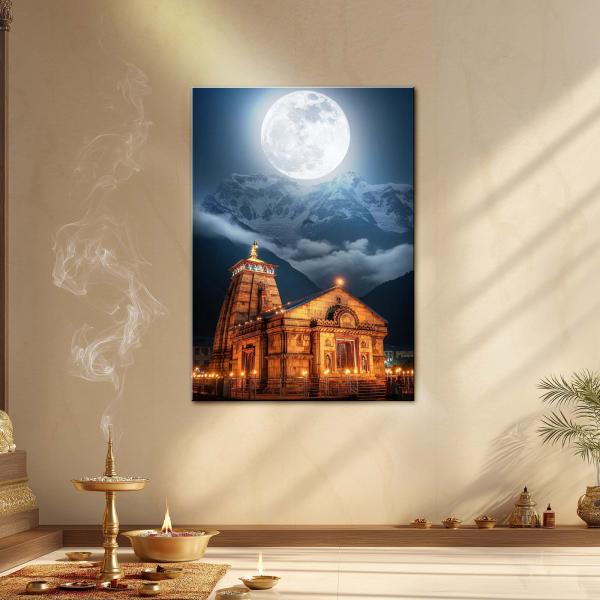 Kedarnath Mahadev: Celestial Stillness under the Full Moon Edition