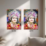 Shri Krishna: The Eternal Flute Bearer of Divine Love | Sacred Metal Poster