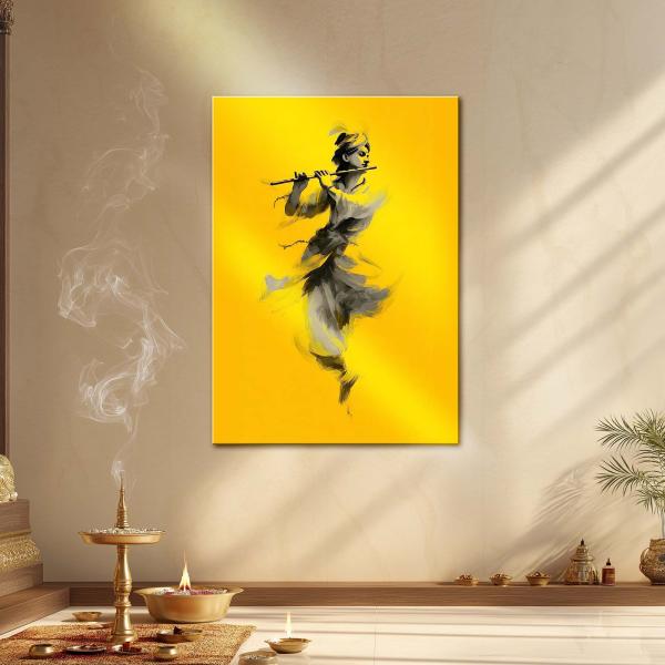 Krishna: The Golden Melody Metal Poster