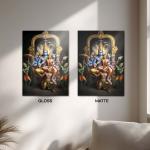 Lakshmi Narayan: Supreme Harmony of Protection & Prosperity | Divine Metal Poster