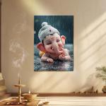 Bal Ganesha: Innocence, Joy & Divine Beginnings Metal Poster