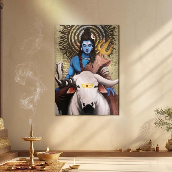 Mahadev & Nandi: Eternal Guardian Metal Poster
