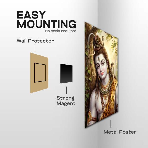 Shiva: The Eternal Calm of Mahadev Metal Poster