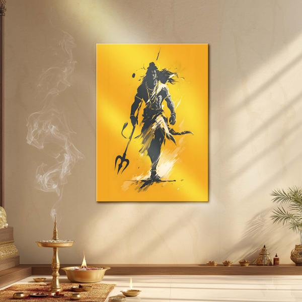 Mahadev: The Ascending Warrior – Divine Shiva Metal Poster