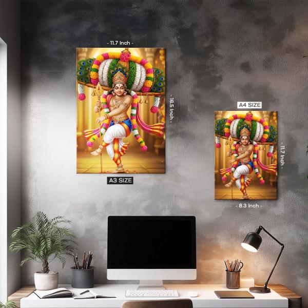Murugan: Sacred Vel Divine Majesty Edition Metal Poster