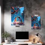 Shree Radha-Krishna: The Eternal Symphony of Divine Love | Celestial Metal Poster