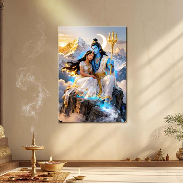 Shiv Parvati: The Eternal Bond of Divine Love Metal Poster