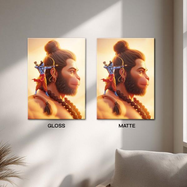 Ram Bhakt Hanuman: Strength Guided by Devotion Metal Poster