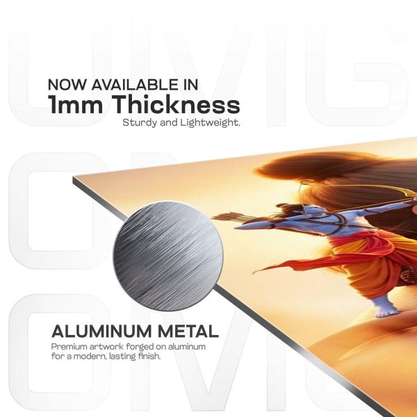 Ram Bhakt Hanuman: Strength Guided by Devotion Metal Poster