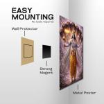 Sheshashayi Vishnu: Supreme Preserver of the Cosmos Metal Poster