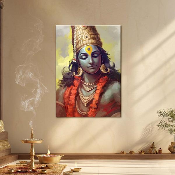 Shri Vithu Mauli: The Compassionate Lord of Pandharpur | Sacred Metal Poster